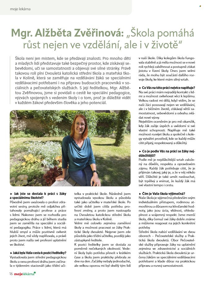 MOJELEKARNA.CZ leták - Červenec/Srpen
