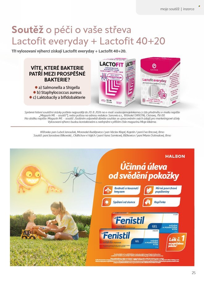 MOJELEKARNA.CZ leták - Červenec/Srpen