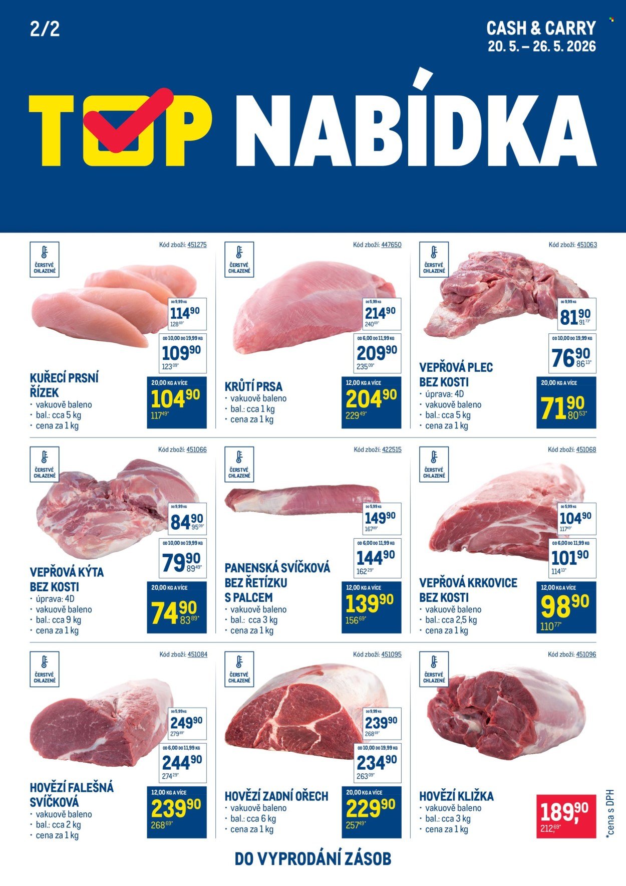 MAKRO leták - TOP maso (2026-05-20 - 2026-05-26)