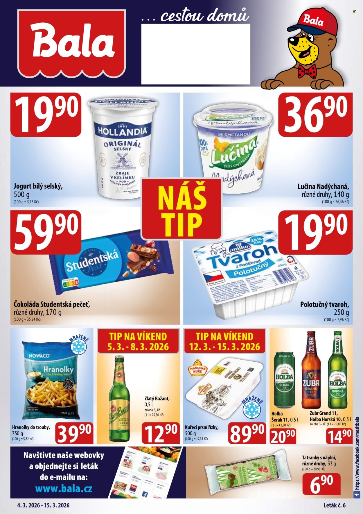 BALA leták - Velký leták Holba (2026-03-04 - 2026-03-15)