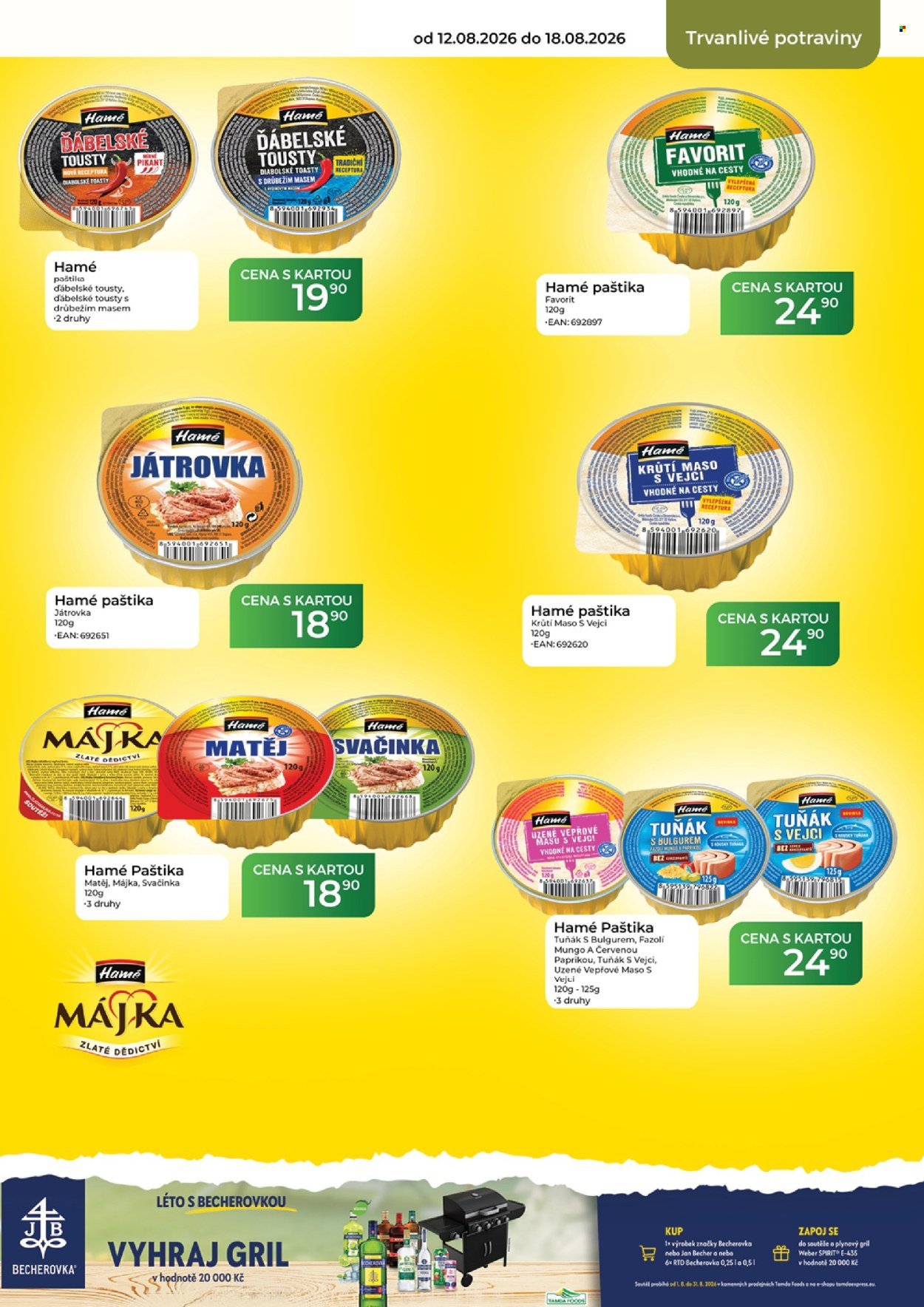 TAMDA FOODS leták - Od středy 12.8.2026