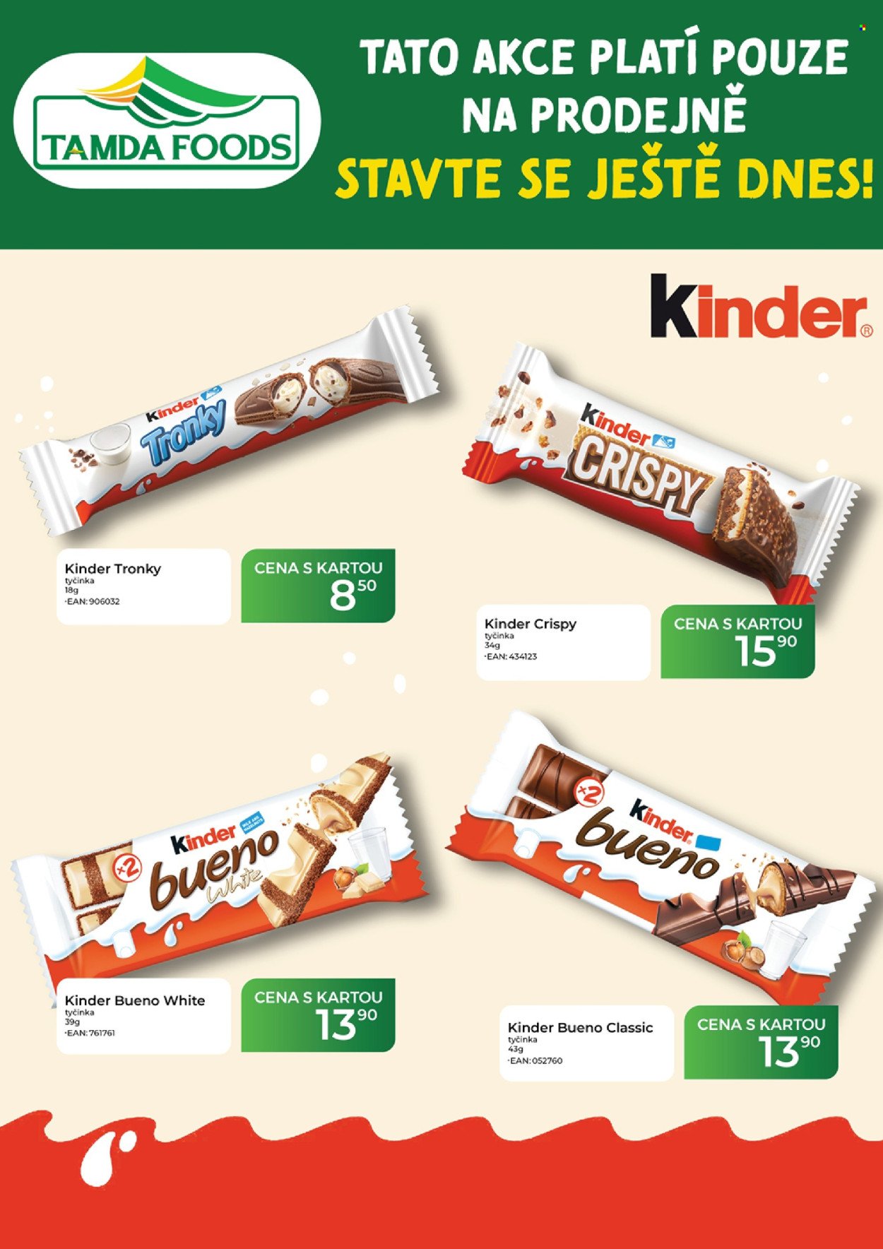 TAMDA FOODS leták - Od středy 12.8.2026