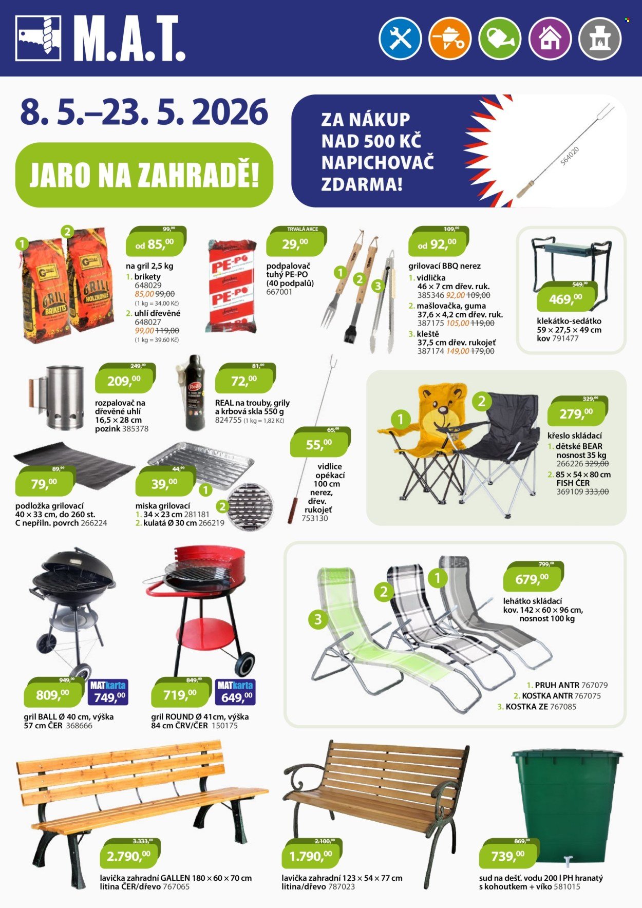 M.A.T. leták - Jaro na zahradě! (2026-05-08 - 2026-05-23)