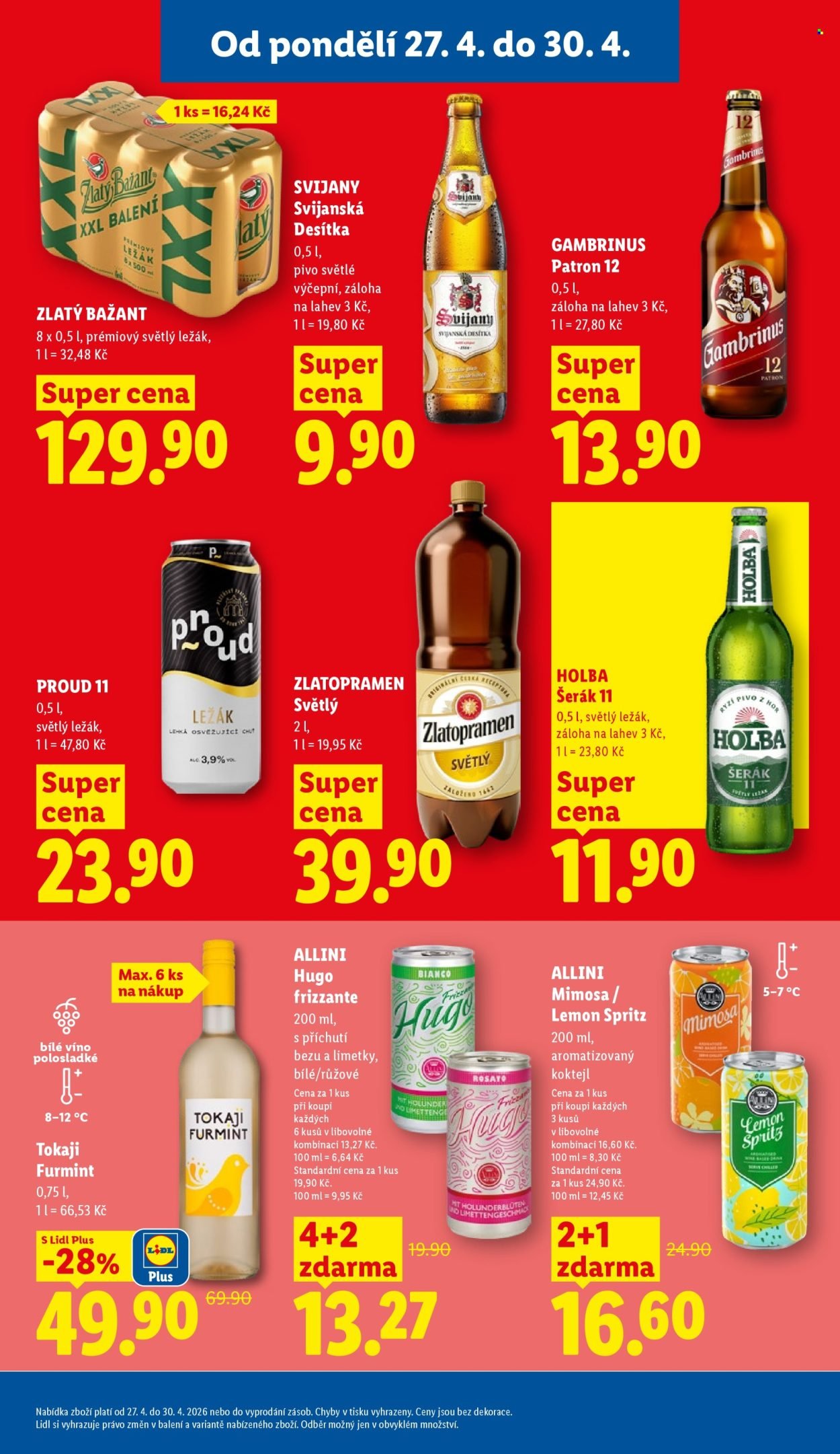 LIDL leták - Od pondělí 27.4.2026 (2026-04-27 - 2026-04-30)