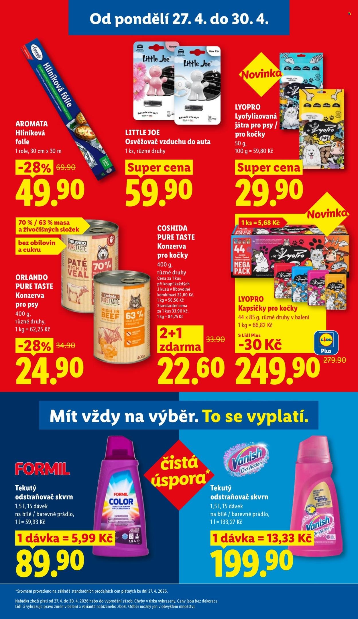 LIDL leták - Od pondělí 27.4.2026 (2026-04-27 - 2026-04-30)