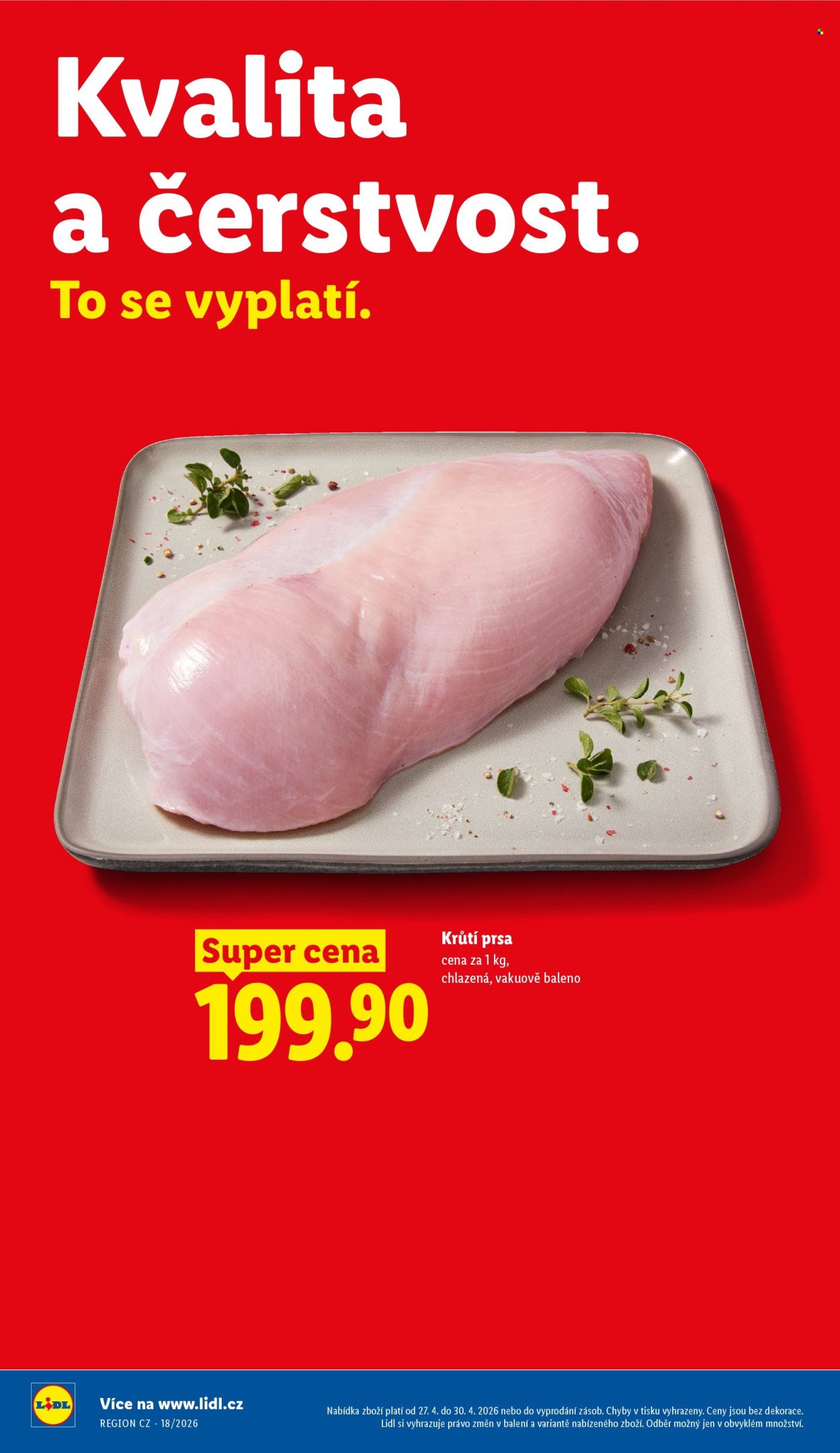 LIDL leták - Od pondělí 27.4.2026 (2026-04-27 - 2026-04-30)