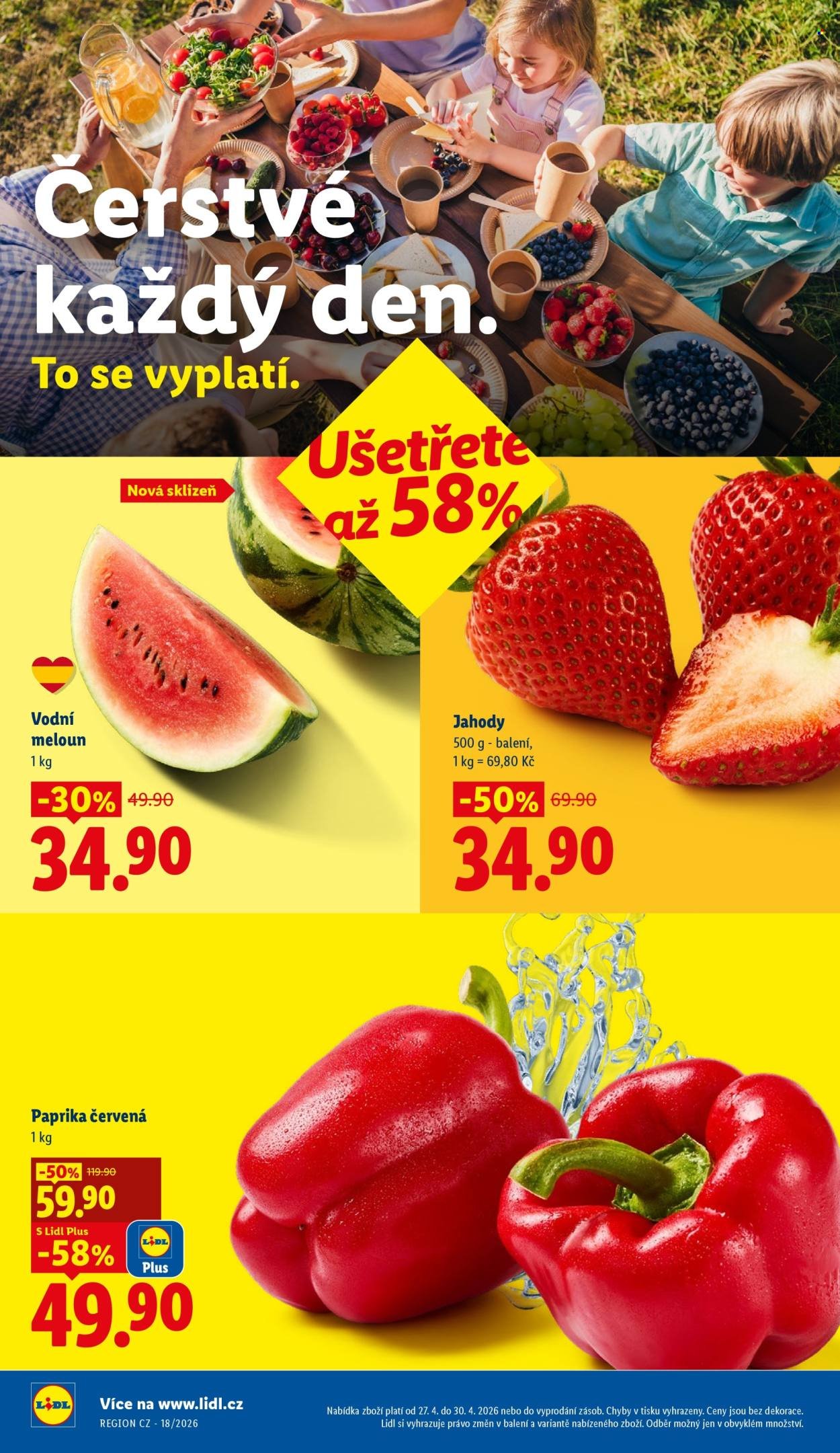 LIDL leták - Od pondělí 27.4.2026 (2026-04-27 - 2026-04-30)