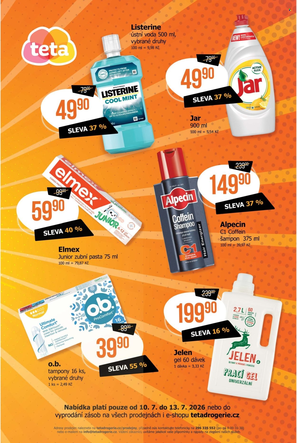 TETA DROGERIE leták - Cenový třesk