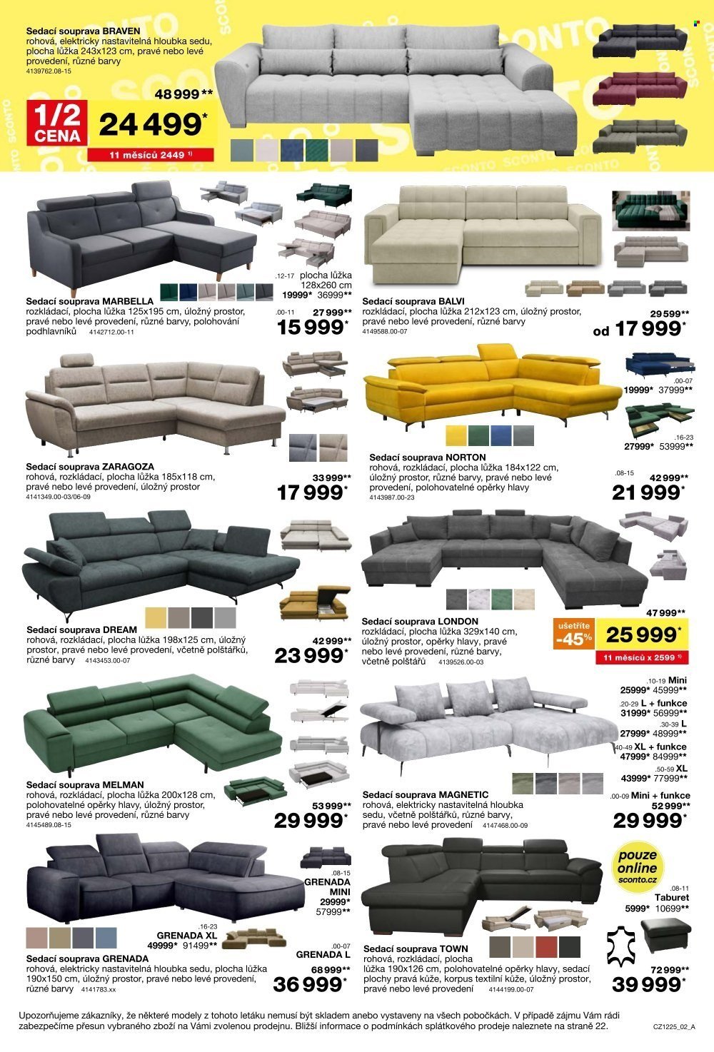 SCONTO NÁBYTEK leták - -40% na sedací soupravy, pohovky, křesla (2025-09-24 - 2025-10-14)