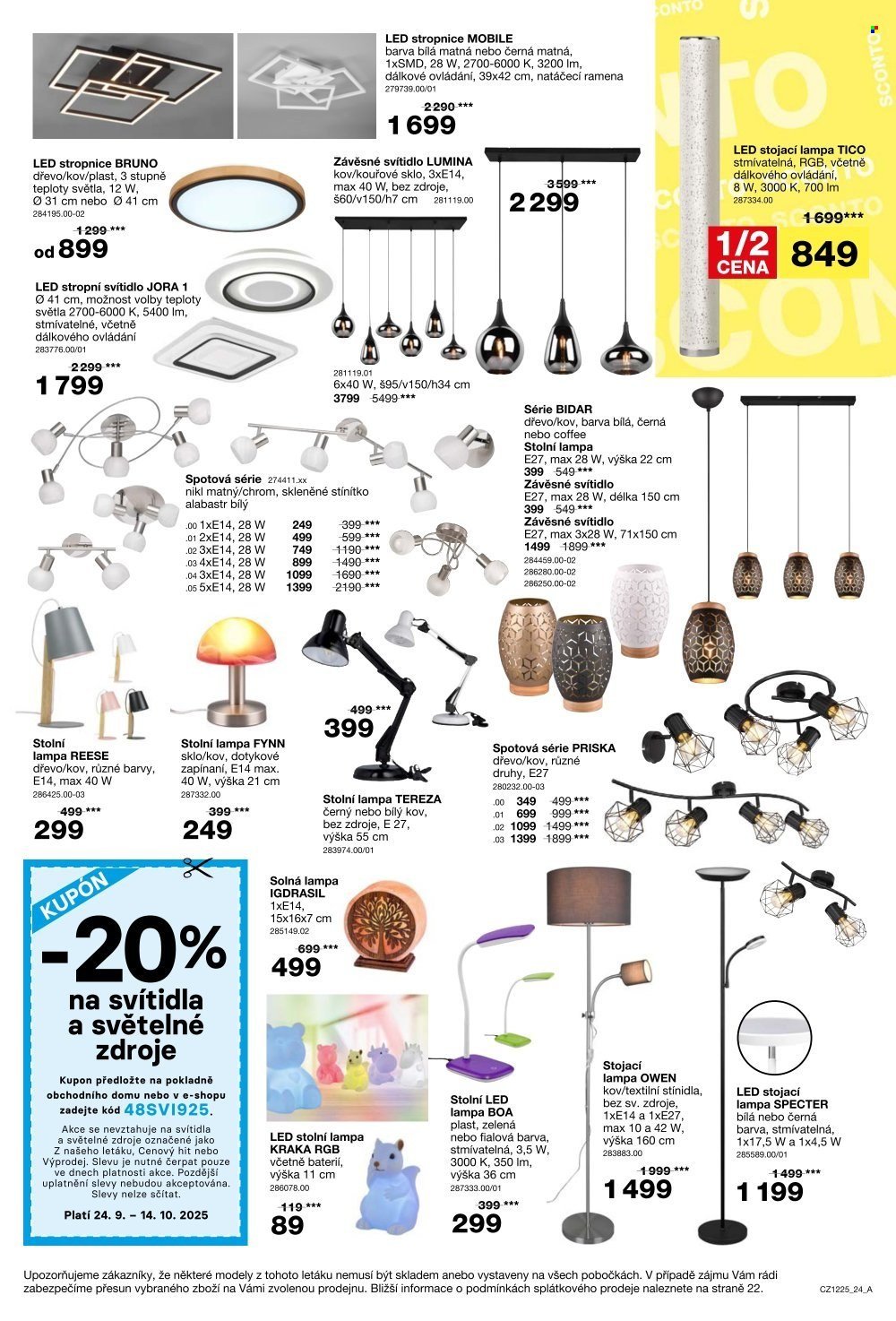 SCONTO NÁBYTEK leták - -40% na sedací soupravy, pohovky, křesla (2025-09-24 - 2025-10-14)