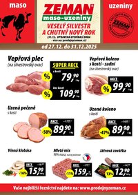 ZEMAN MASO-UZENINY leták - Od soboty 27.12.2025 (2025-12-27 - 2025-12-31)
