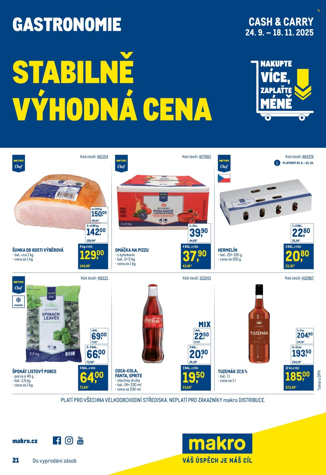 MAKRO leták - Stabilně výhodná cena - gastronomie (2025-09-24 - 2025-11-18)