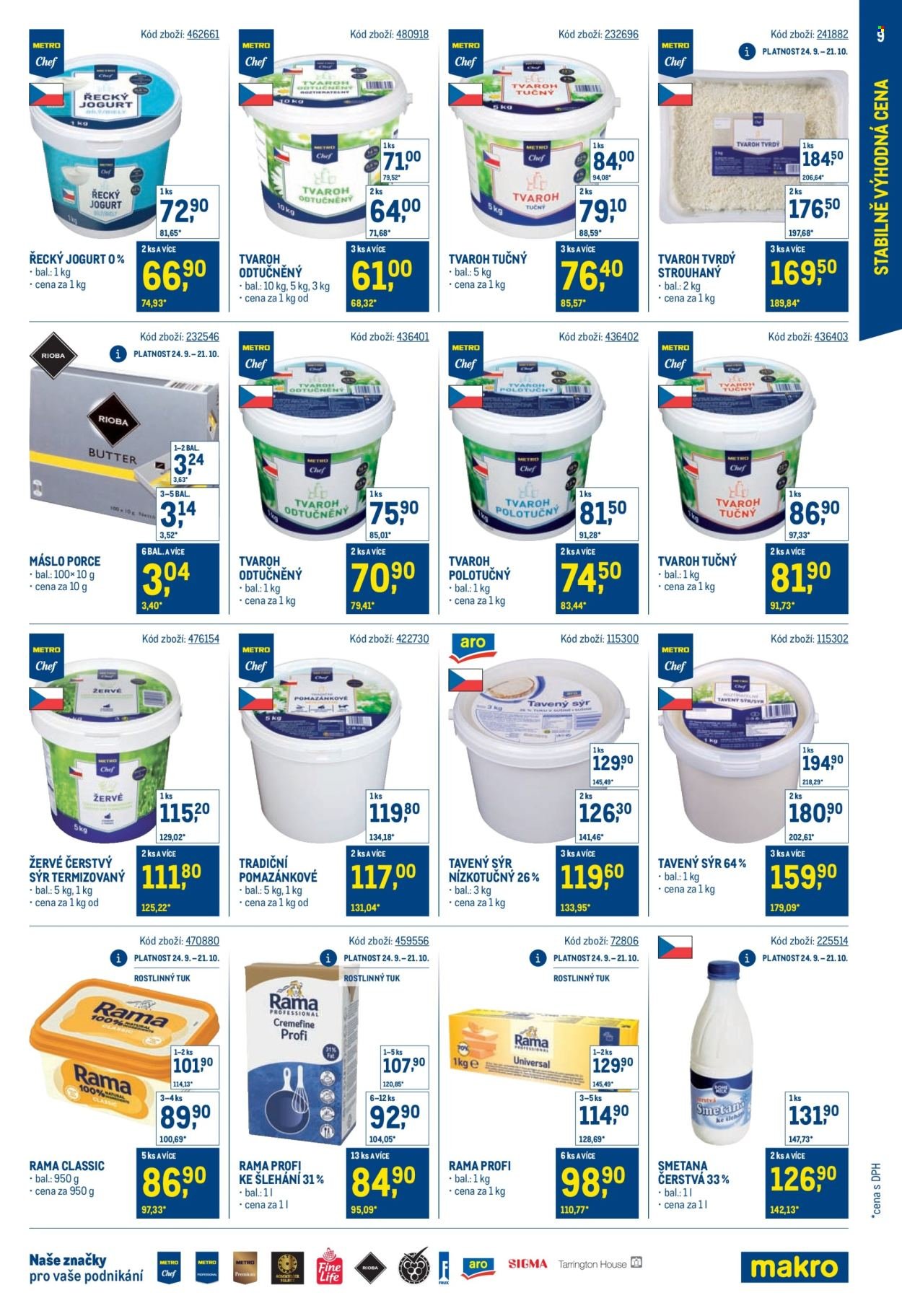MAKRO leták - Stabilně výhodná cena - gastronomie (2025-09-24 - 2025-11-18)