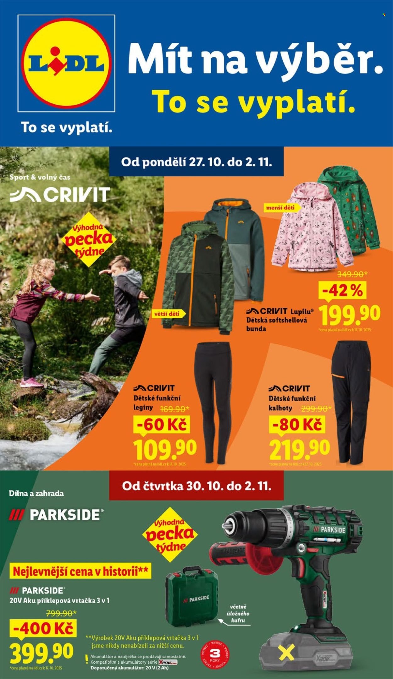 LIDL leták - Spotřební zboží (2025-10-27 - 2025-11-02)