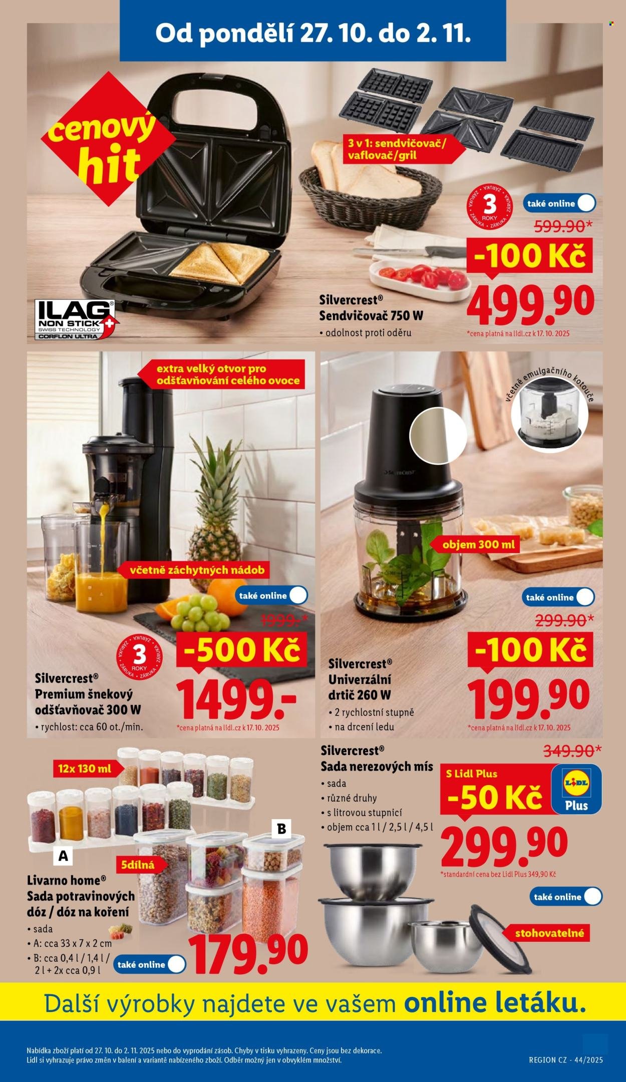 LIDL leták - Spotřební zboží (2025-10-27 - 2025-11-02)