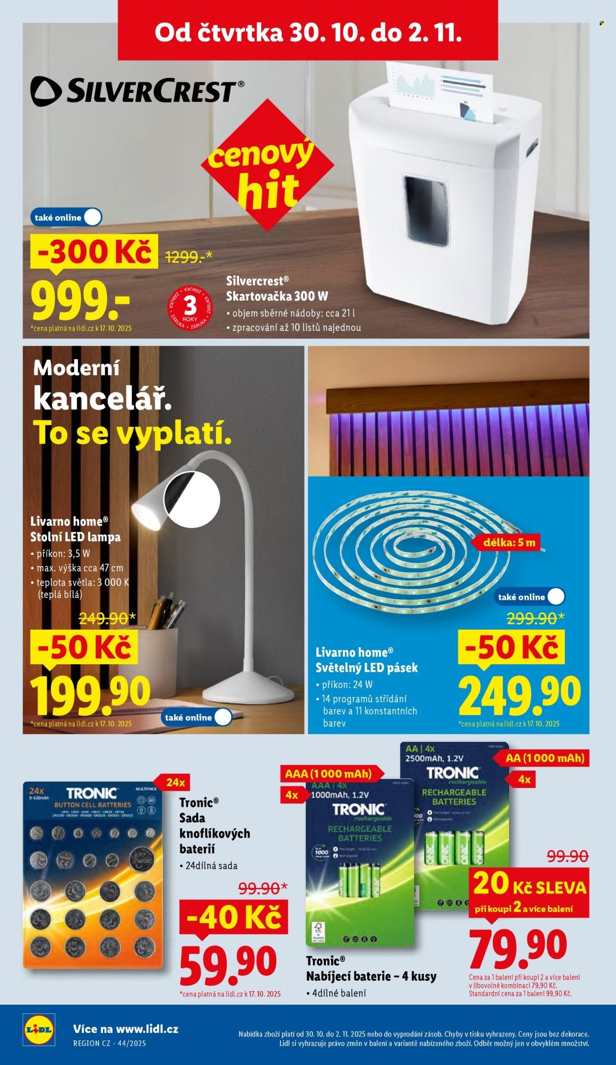 LIDL leták - Spotřební zboží (2025-10-27 - 2025-11-02)