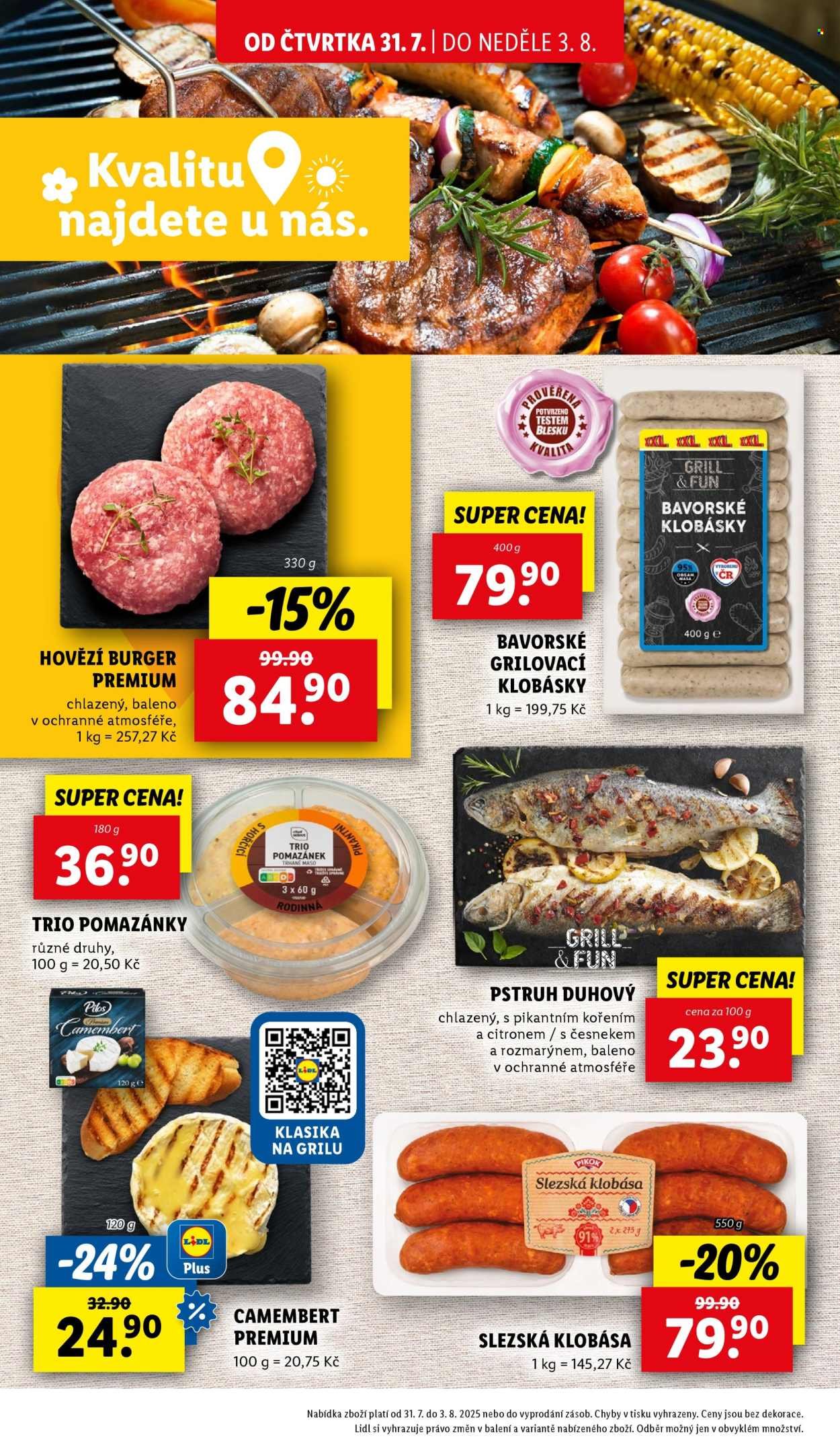 LIDL leták - Od čtvrtka 31.7.2025 (2025-07-31 - 2025-08-03)