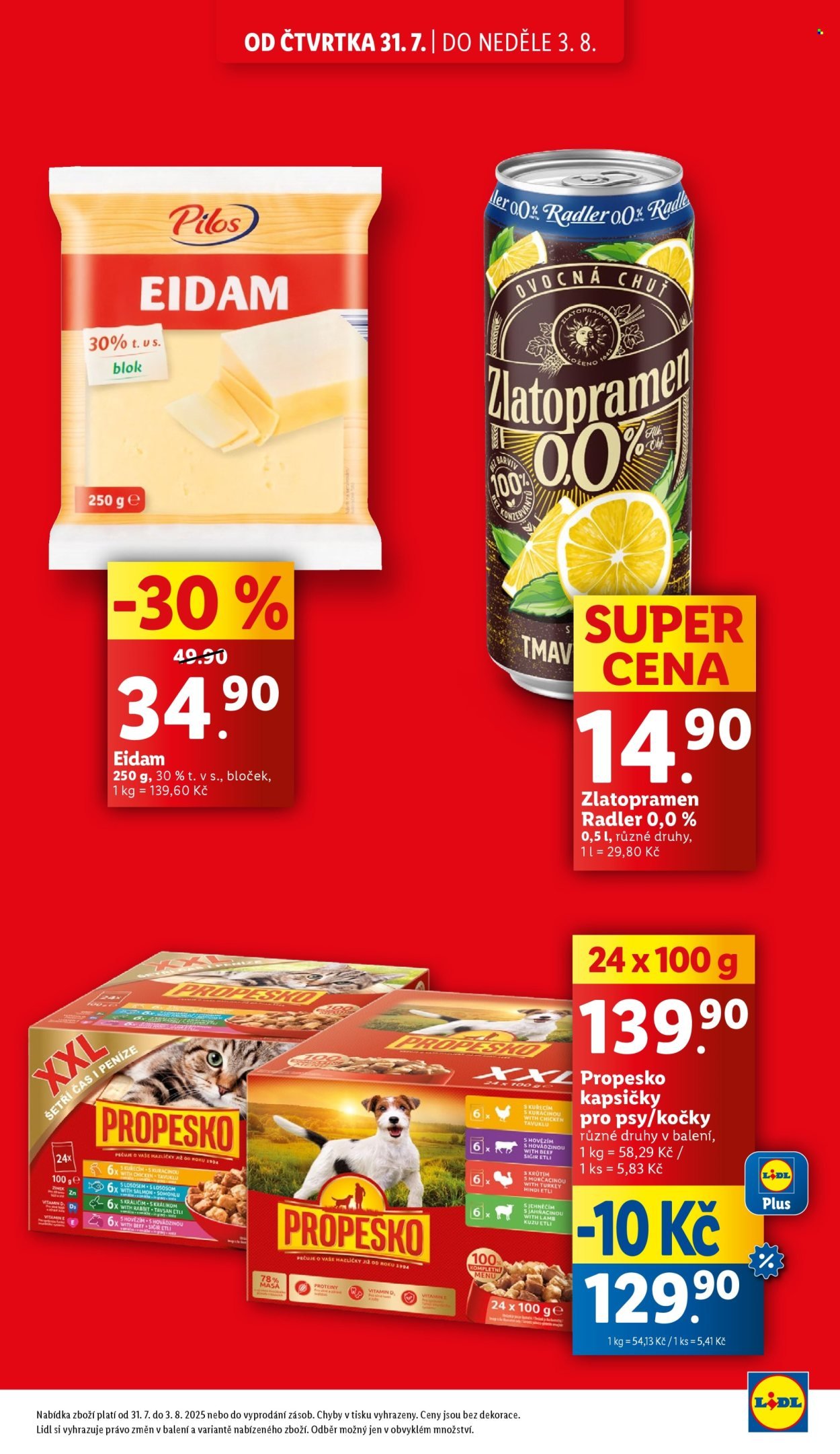 LIDL leták - Od čtvrtka 31.7.2025 (2025-07-31 - 2025-08-03)
