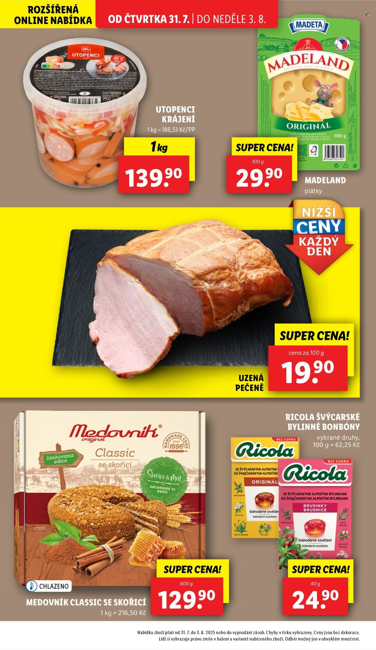 LIDL leták - Od čtvrtka 31.7.2025 (2025-07-31 - 2025-08-03)