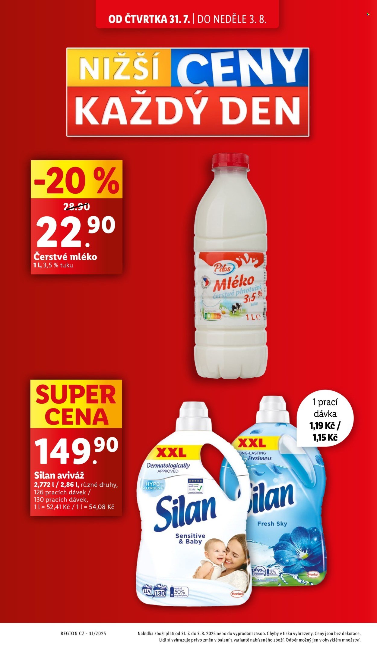 LIDL leták - Od čtvrtka 31.7.2025 (2025-07-31 - 2025-08-03)