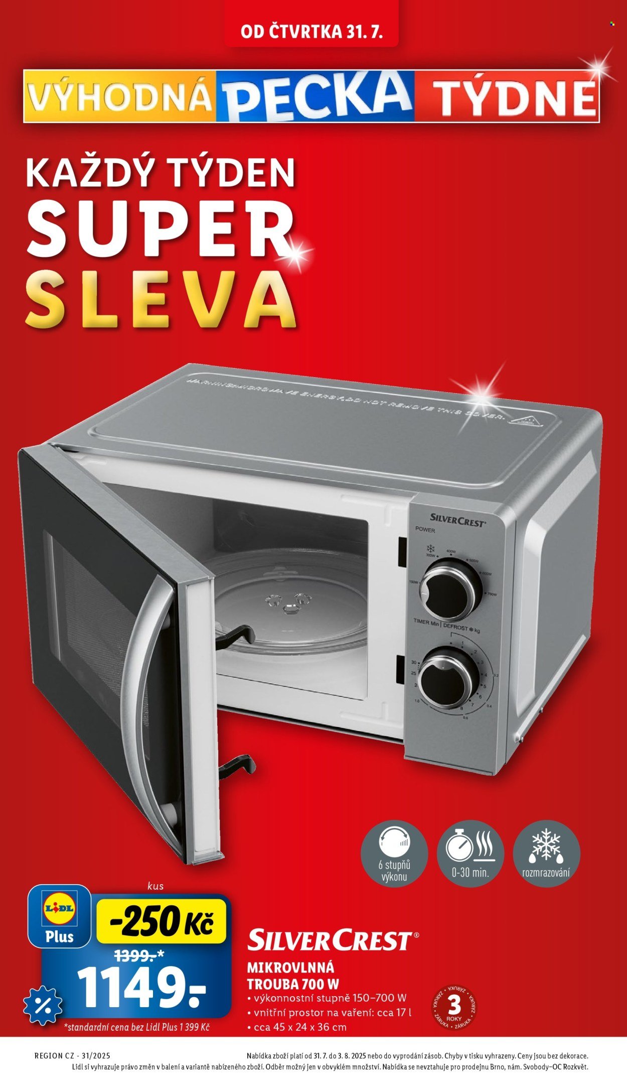 LIDL leták - Od čtvrtka 31.7.2025 (2025-07-31 - 2025-08-03)