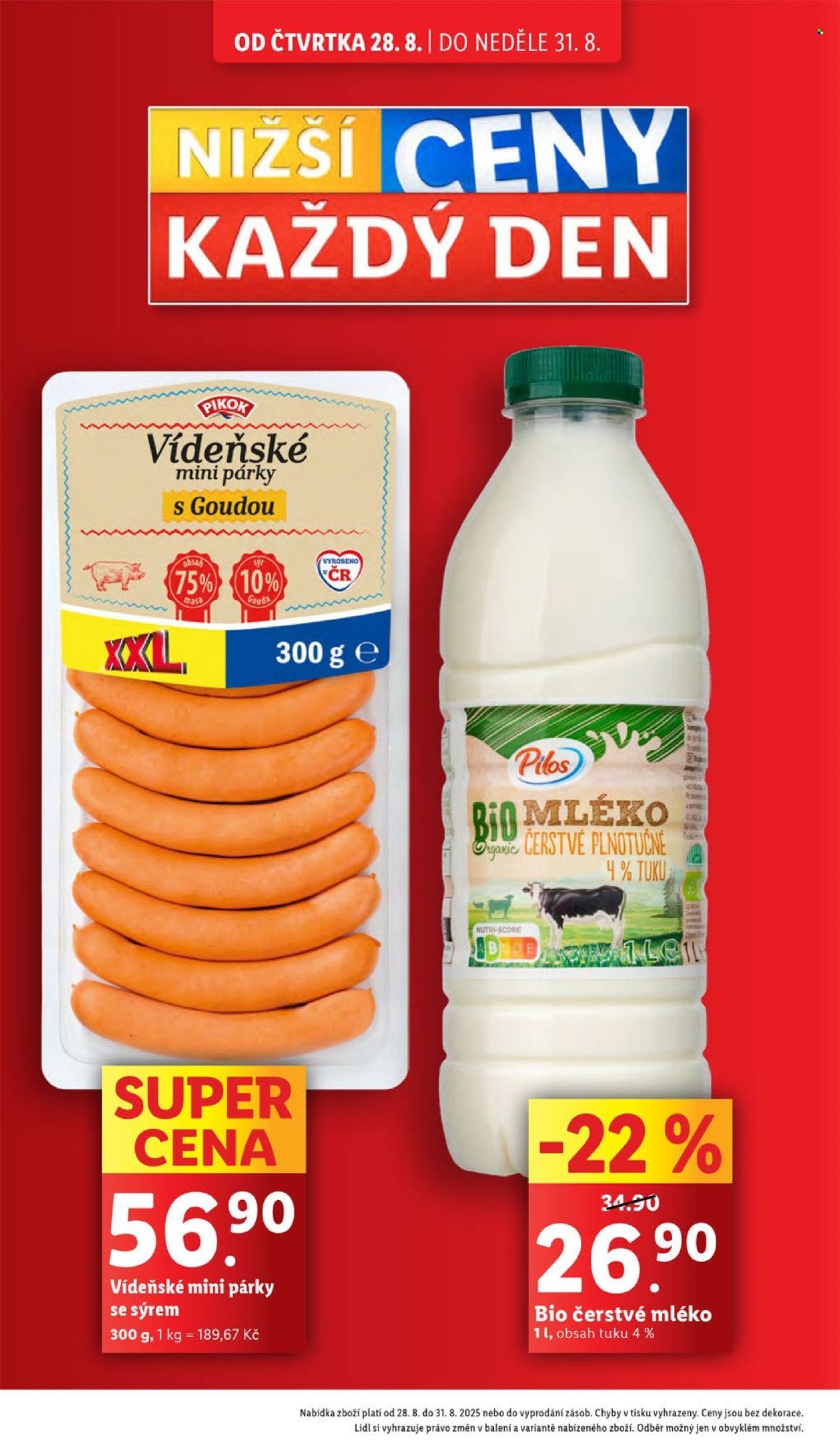 LIDL leták - Od čtvrtka 28.8.2025 (2025-08-28 - 2025-08-31)
