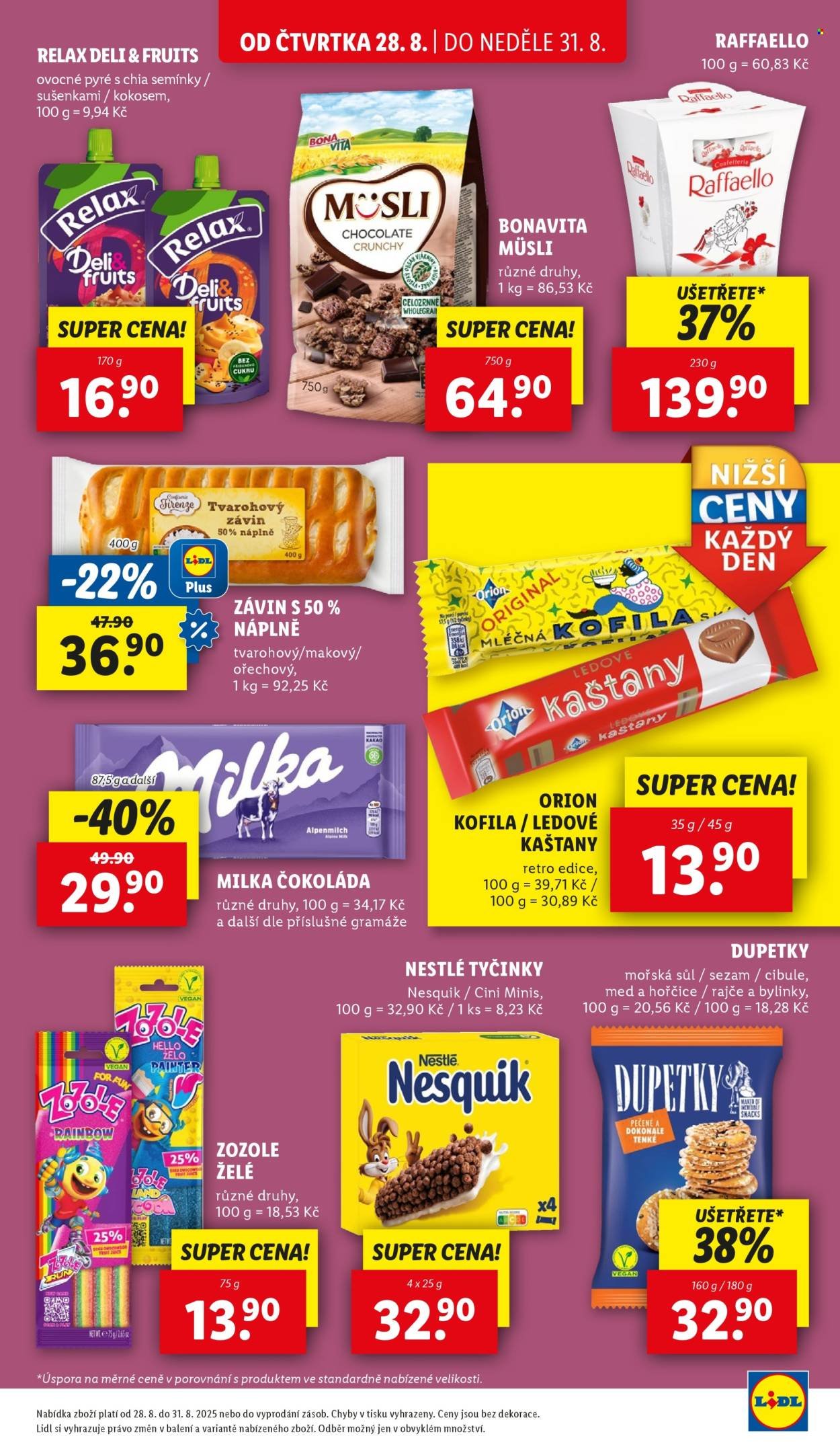 LIDL leták - Od čtvrtka 28.8.2025 (2025-08-28 - 2025-08-31)