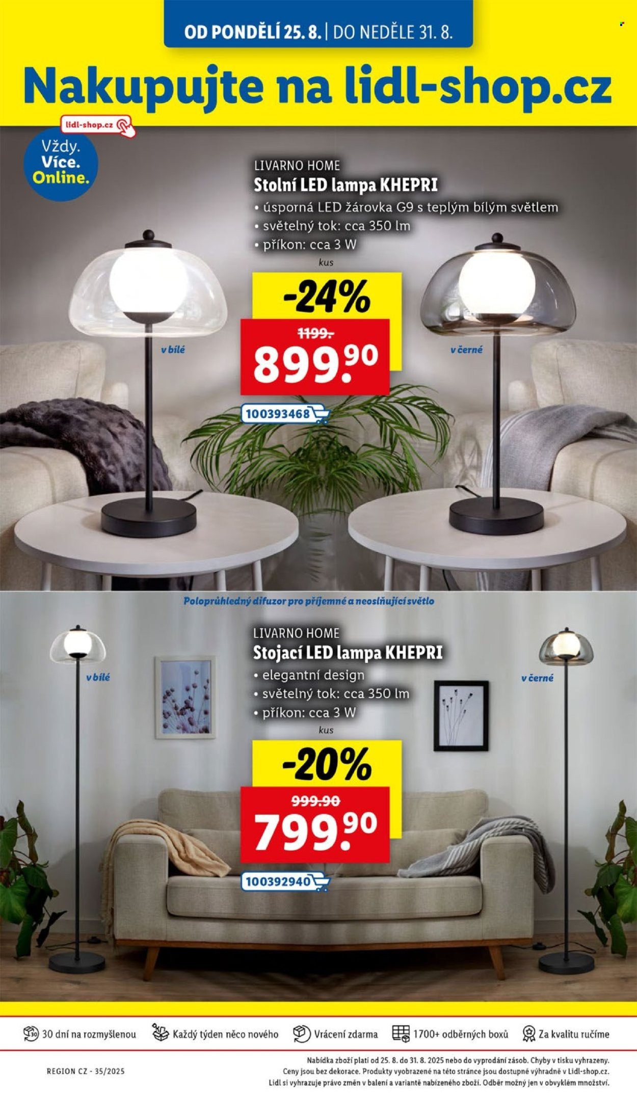 LIDL leták - Od čtvrtka 28.8.2025 (2025-08-28 - 2025-08-31)