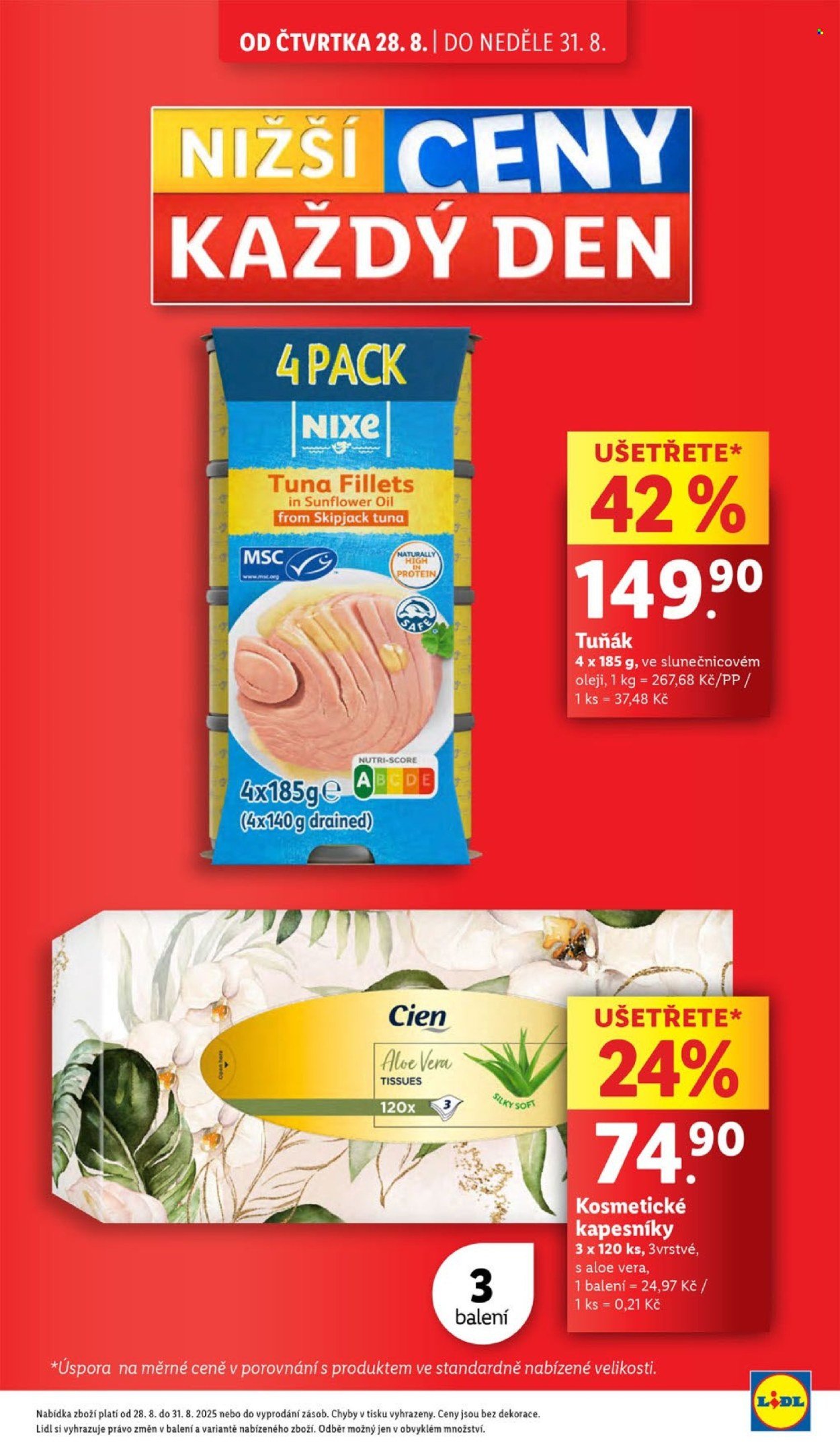 LIDL leták - Od čtvrtka 28.8.2025 (2025-08-28 - 2025-08-31)