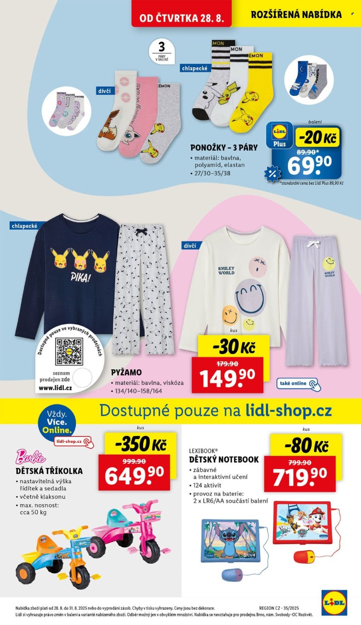 LIDL leták - Od čtvrtka 28.8.2025 (2025-08-28 - 2025-08-31)