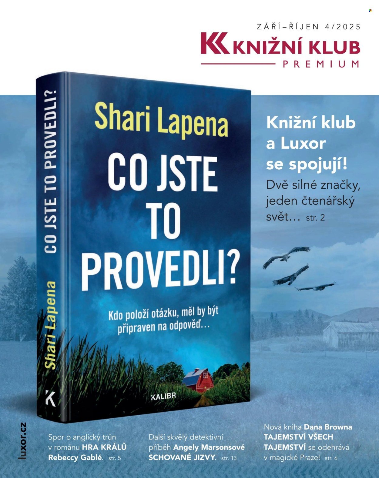 KNIŽNÍ KLUB leták - Od pondělí 1.9.2025 (2025-09-01 - 2025-10-31)