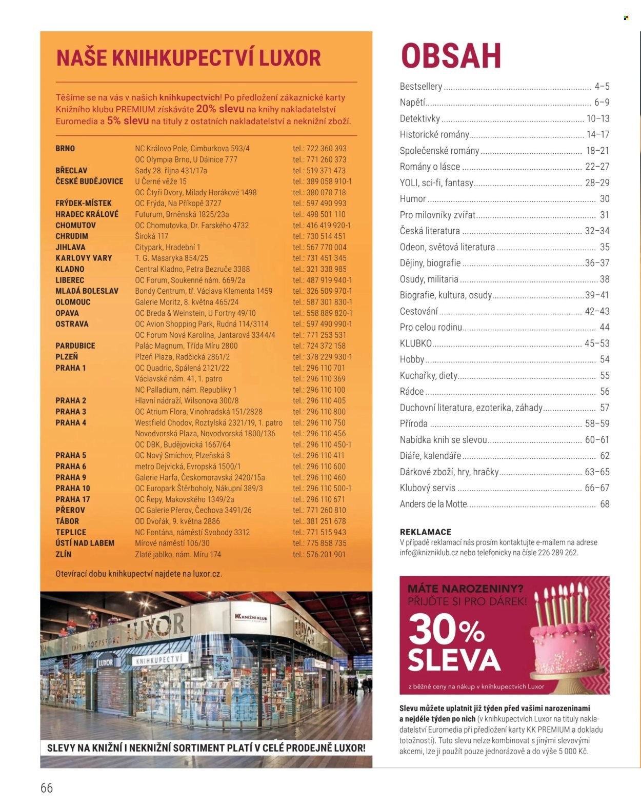 KNIŽNÍ KLUB leták - Od pondělí 1.9.2025 (2025-09-01 - 2025-10-31)