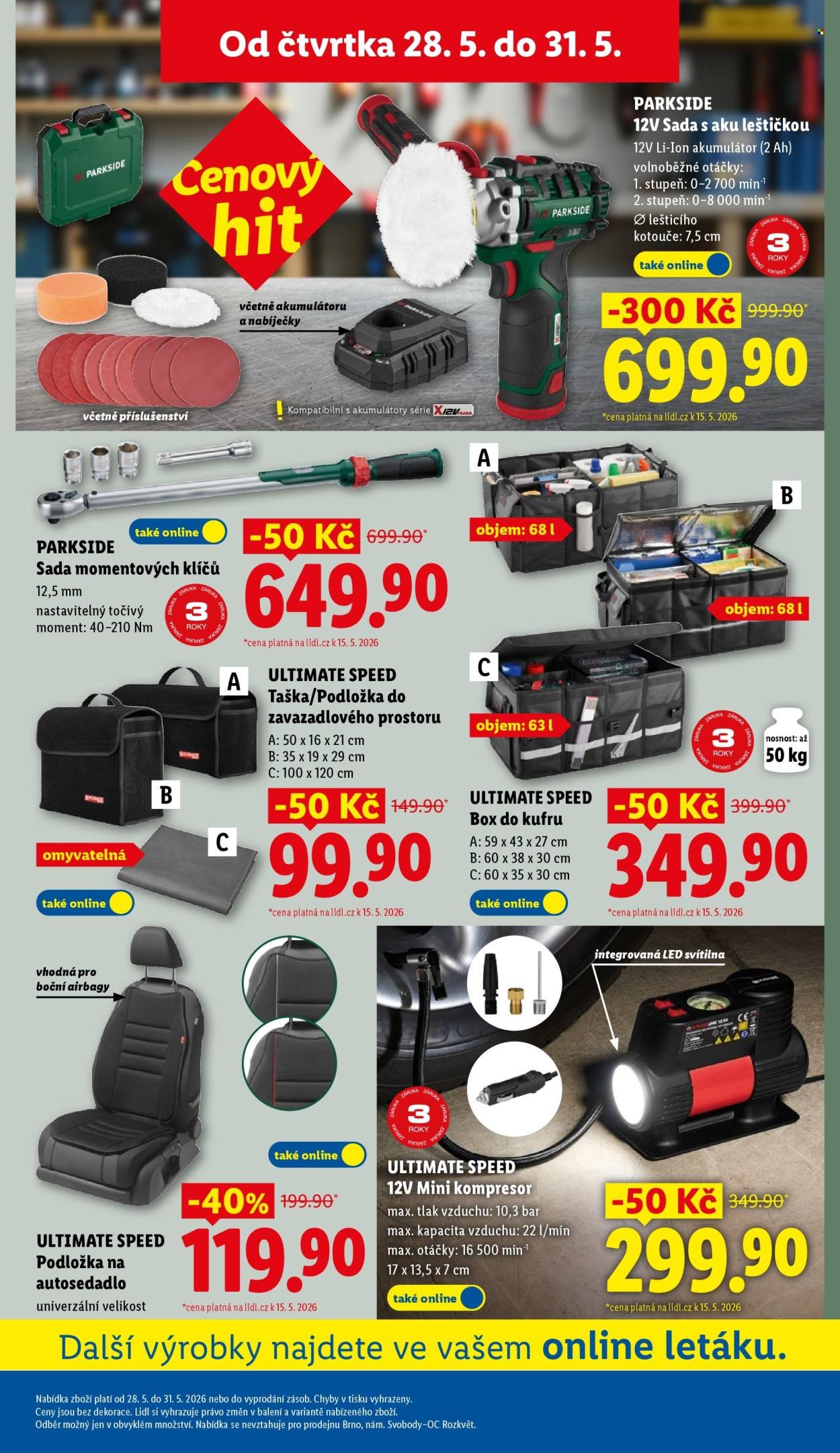 LIDL leták - Spotřební zboží (2026-05-25 - 2026-05-31)