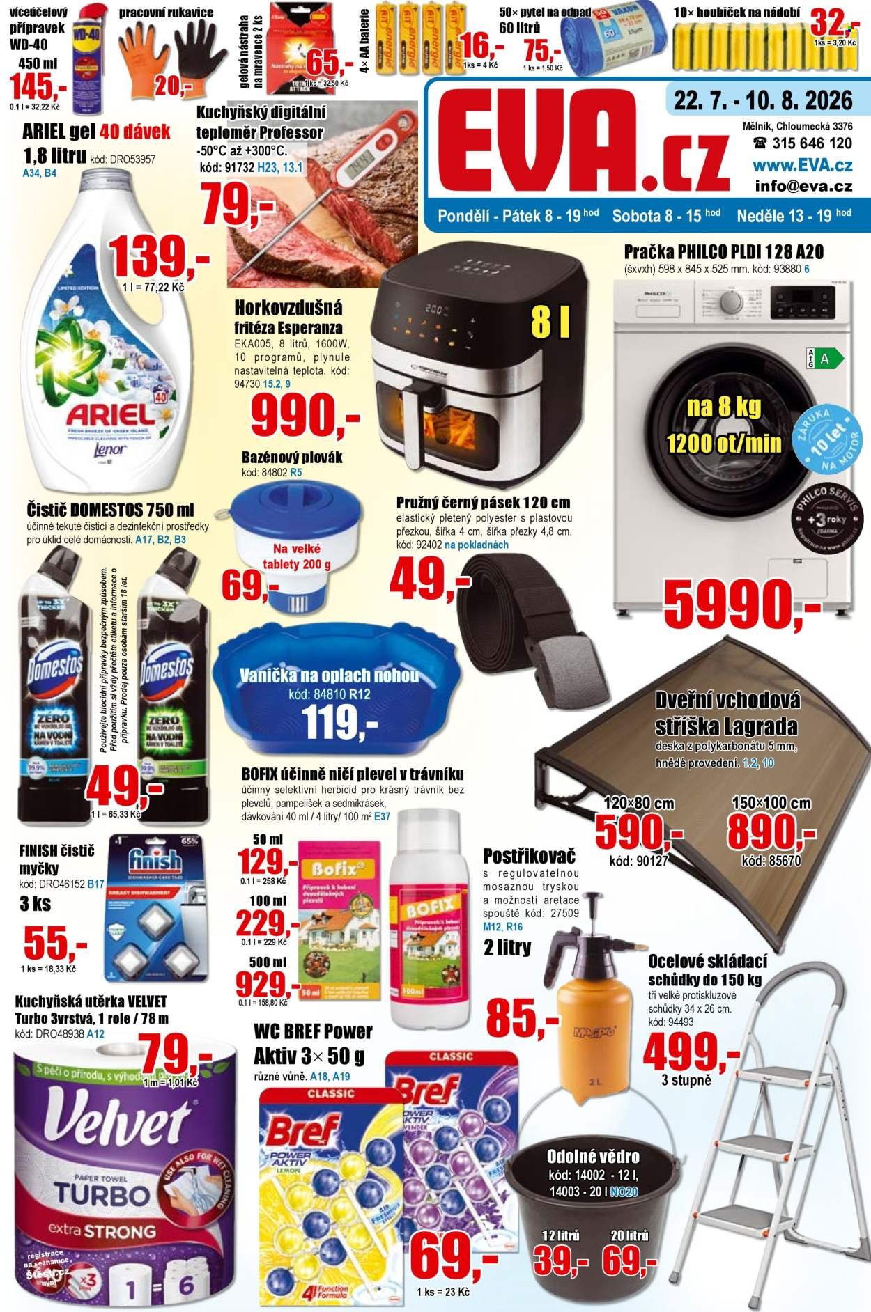EVA SUPERMARKET leták - Od středy 22.7.2026