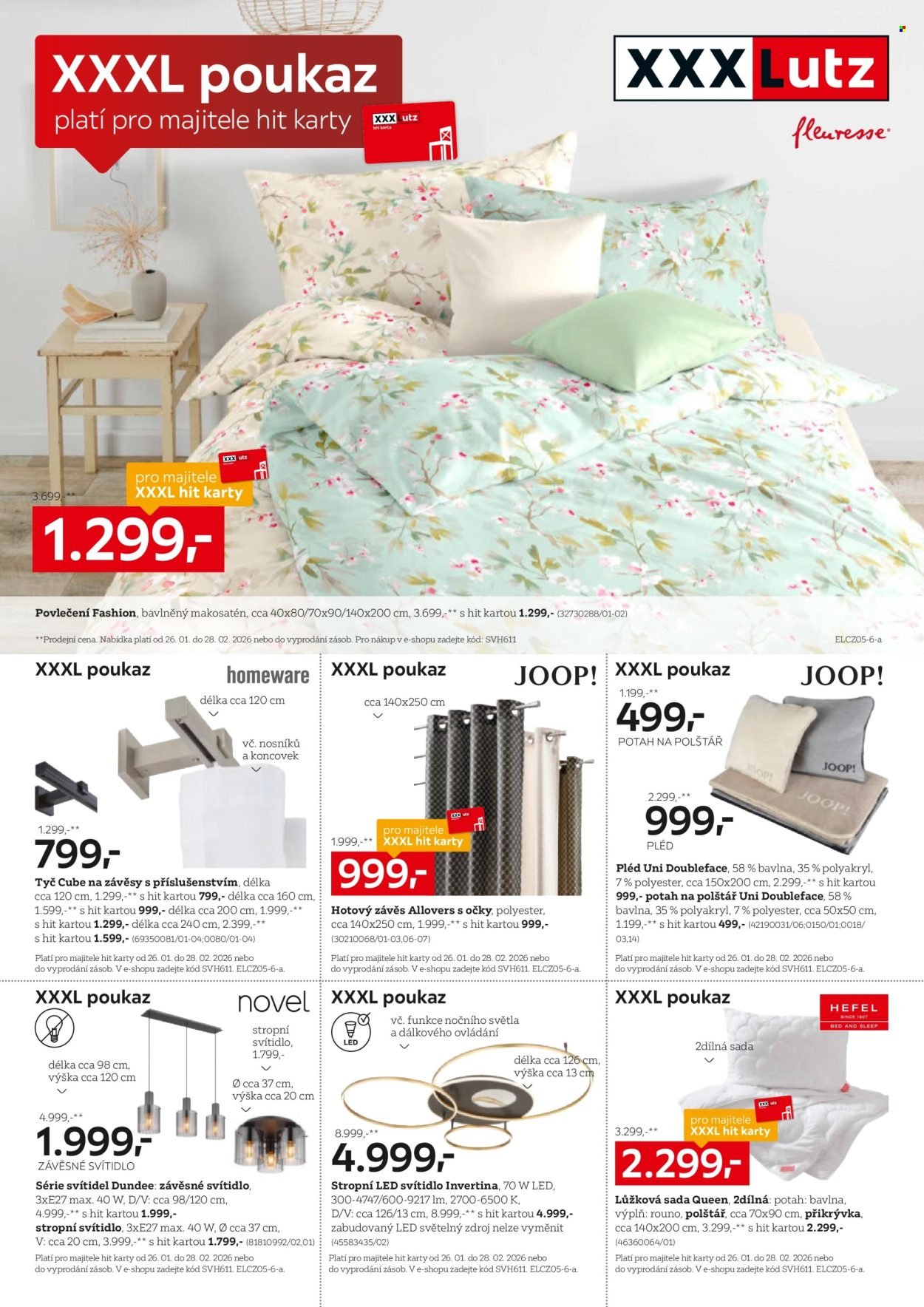 XXXLUTZ leták - Výhodné poukazy pro majitele HIT karty (2026-01-26 - 2026-02-28)