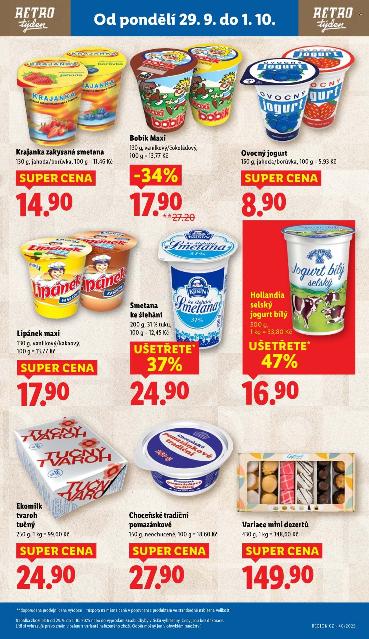 LIDL leták - Od pondělí 29.9.2025 (2025-09-29 - 2025-10-01)