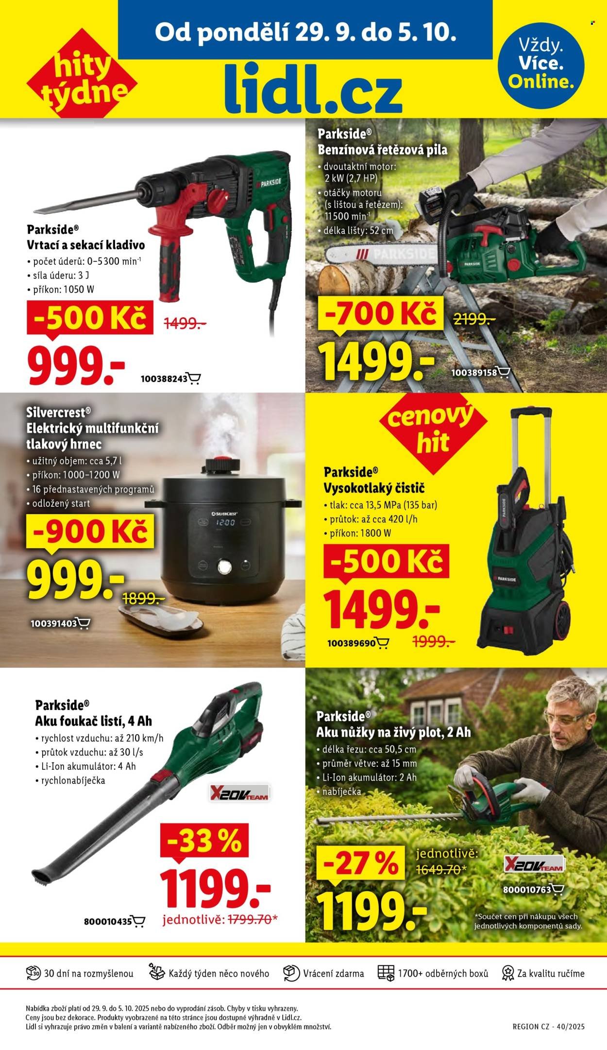 LIDL leták - Od pondělí 29.9.2025 (2025-09-29 - 2025-10-01)