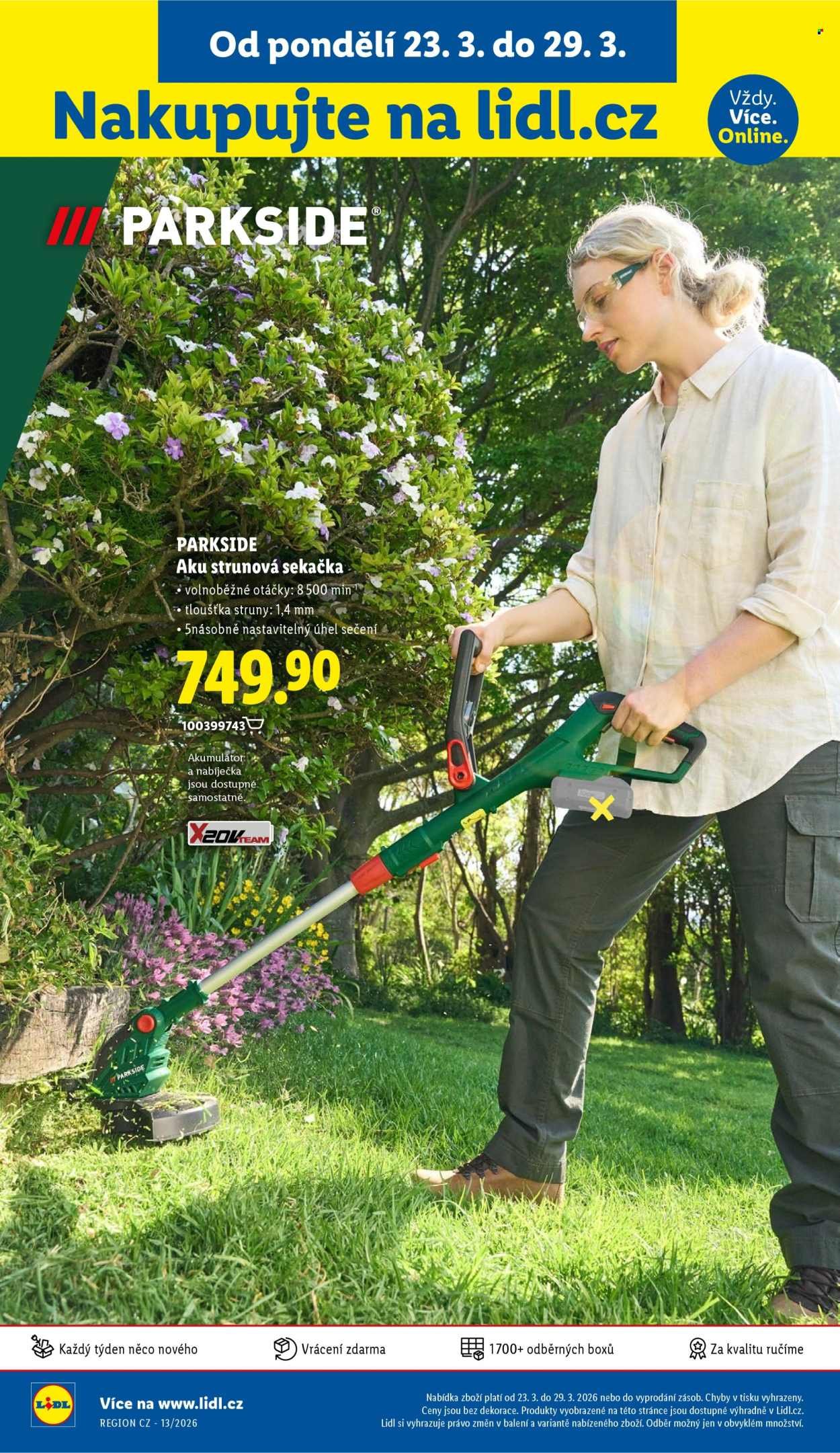 LIDL leták - Spotřební zboží (2026-03-23 - 2026-03-29)