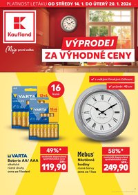 KAUFLAND leták - Výprodej za výhodné ceny (2026-01-14 - 2026-01-20)