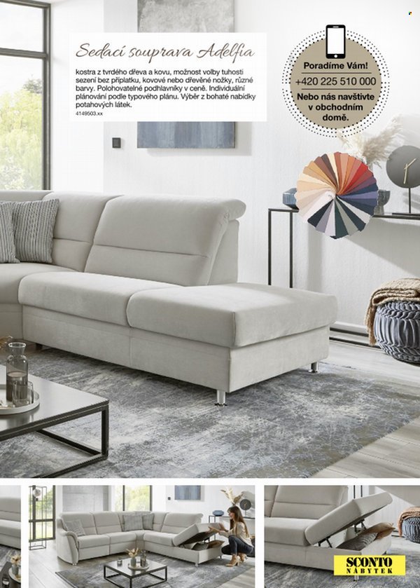 SCONTO NÁBYTEK leták - Katalog sedacích souprav na míru (2025-12-02)