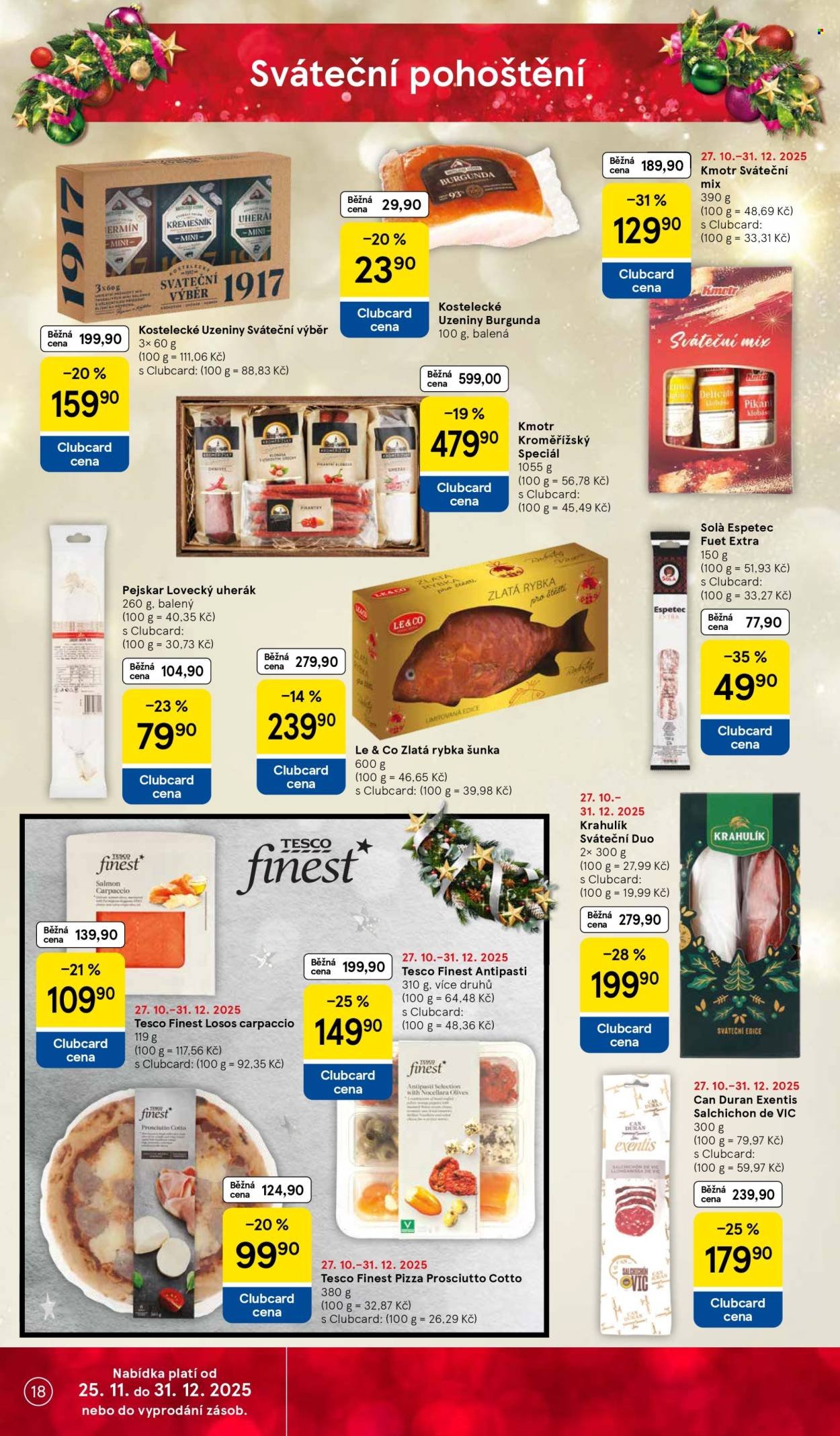TESCO leták - Clubcard šetří peníze. (2025-12-10 - 2025-12-16)