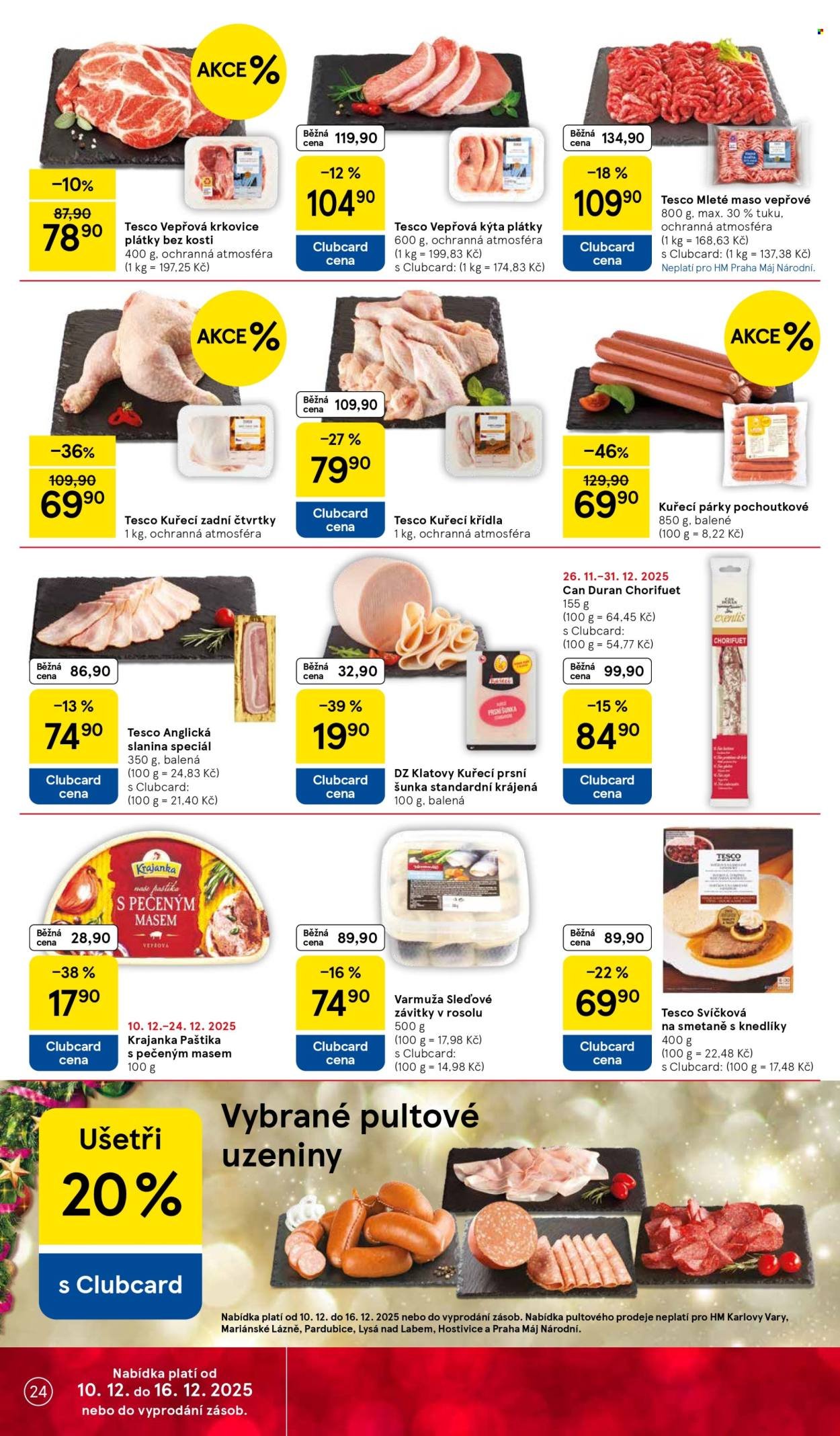 TESCO leták - Clubcard šetří peníze. (2025-12-10 - 2025-12-16)