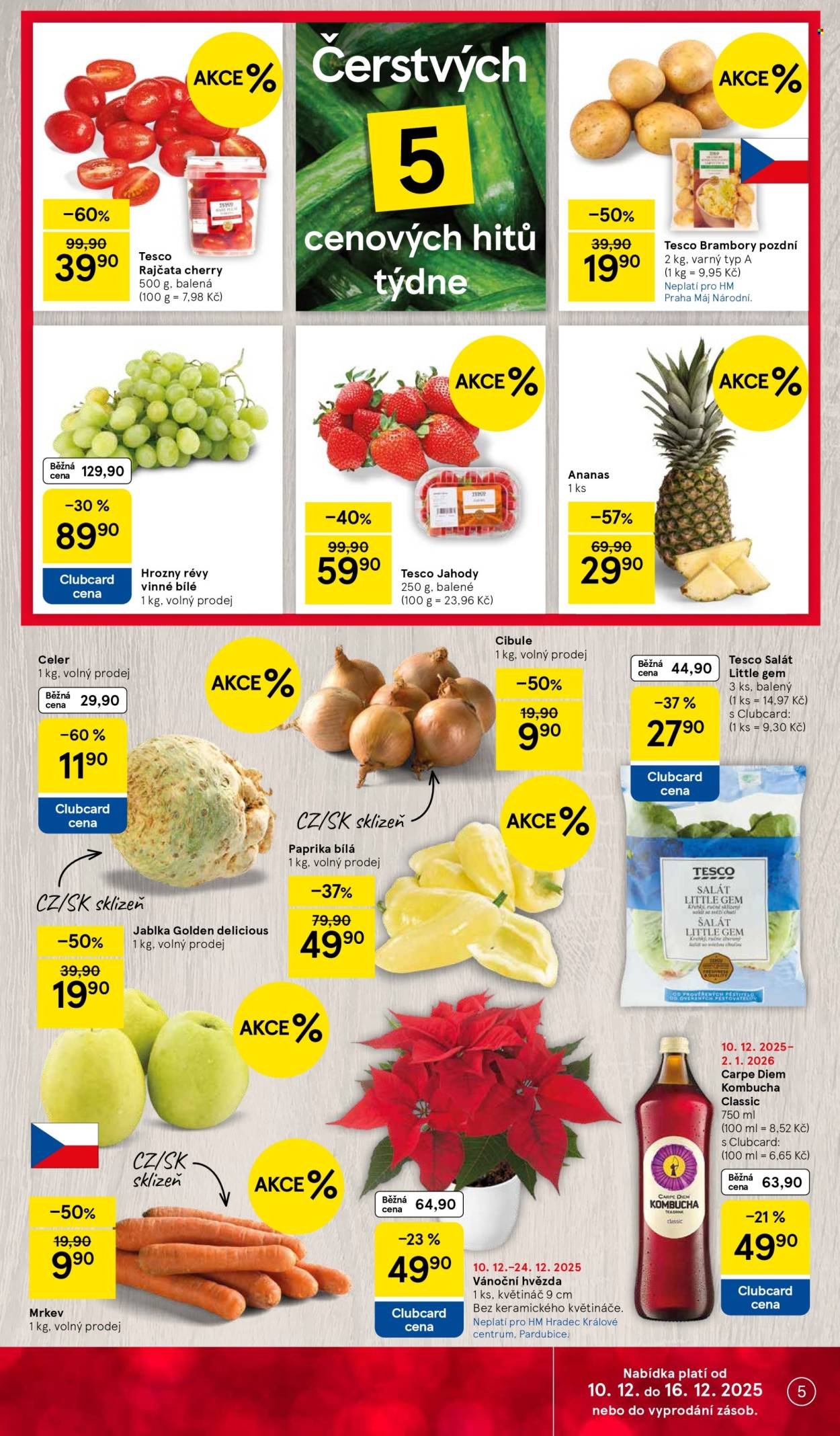 TESCO leták - Clubcard šetří peníze. (2025-12-10 - 2025-12-16)