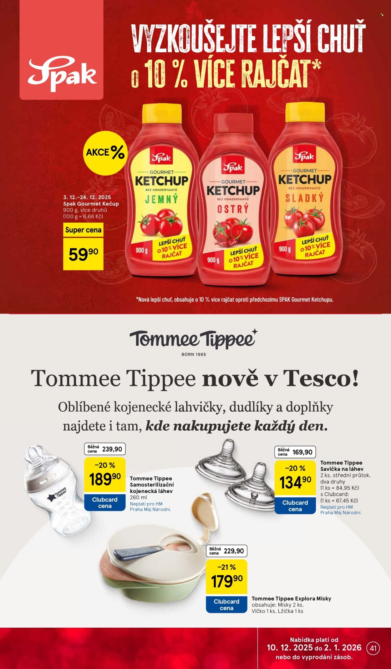 TESCO leták - Clubcard šetří peníze. (2025-12-10 - 2025-12-16)
