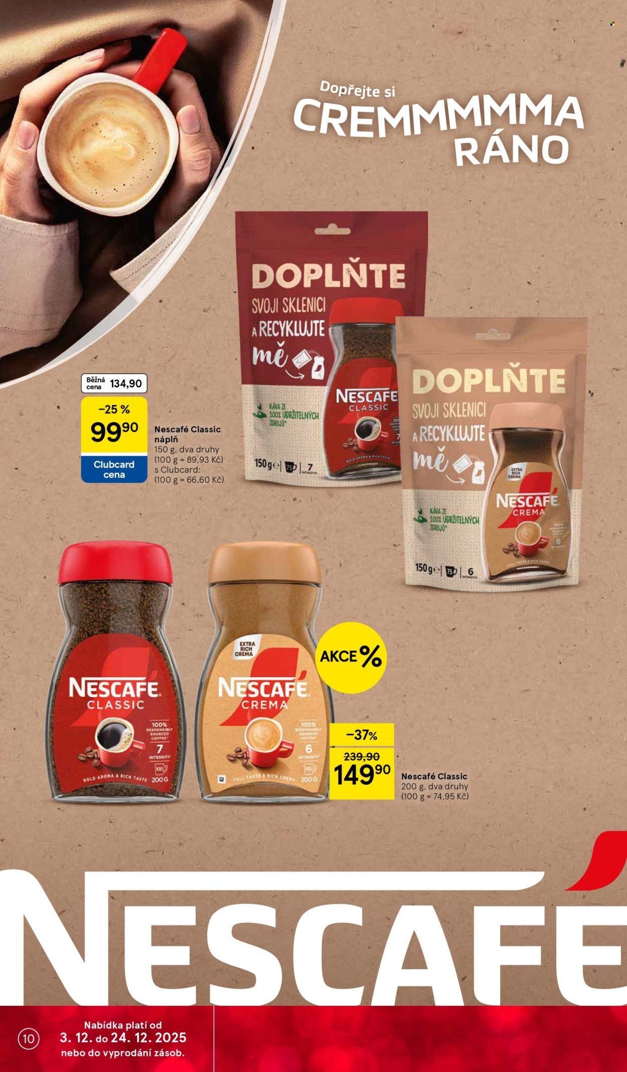 TESCO leták - Clubcard šetří peníze. (2025-12-10 - 2025-12-16)