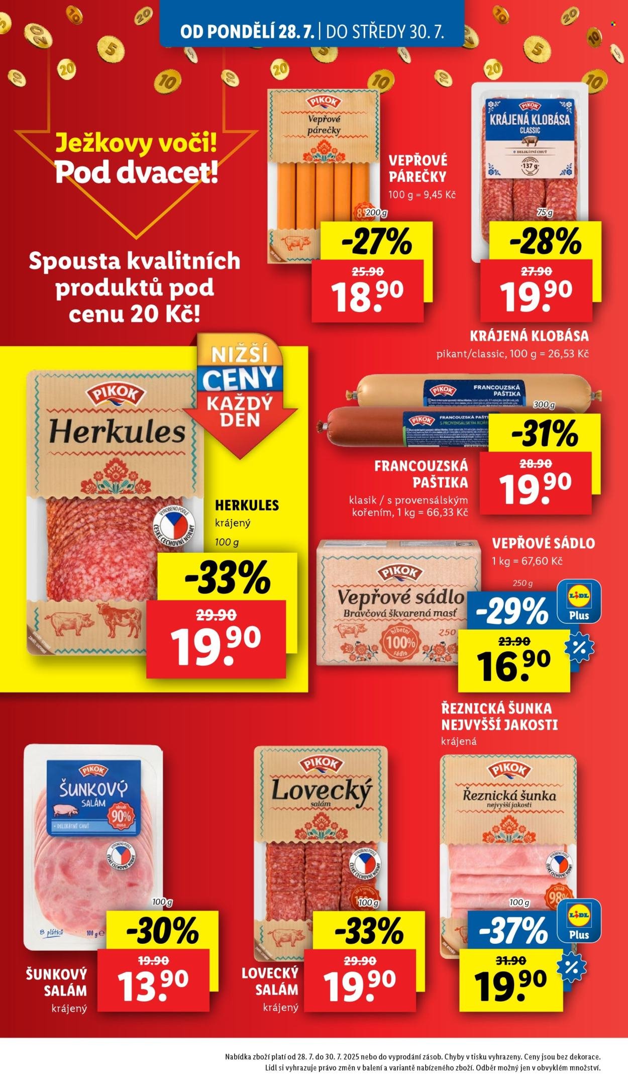 LIDL leták - Od pondělí 28.7.2025 (2025-07-28 - 2025-08-03)