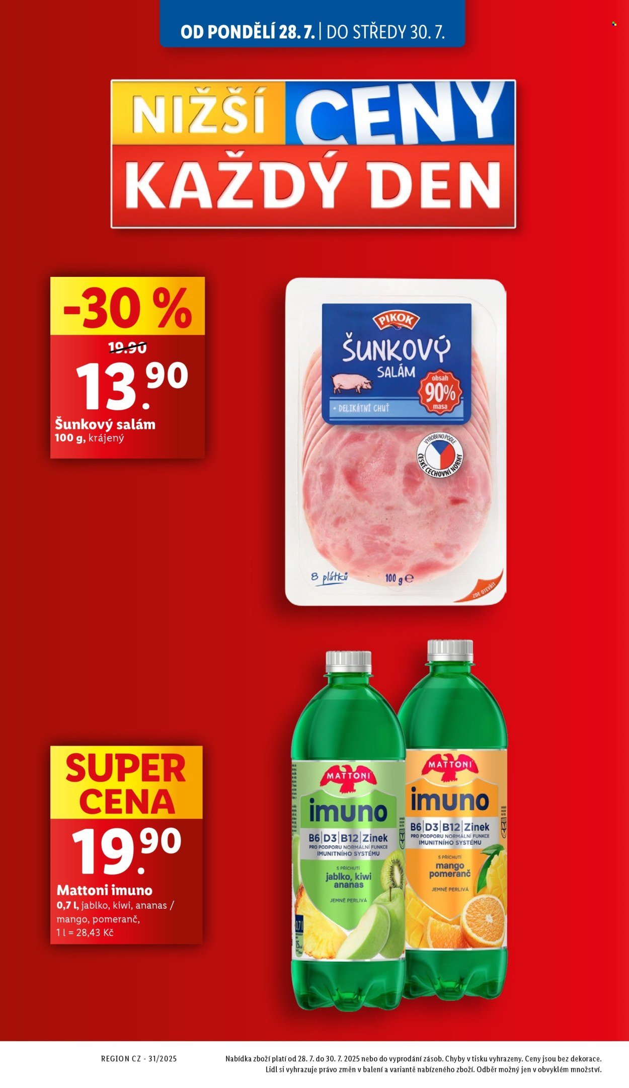 LIDL leták - Od pondělí 28.7.2025 (2025-07-28 - 2025-08-03)