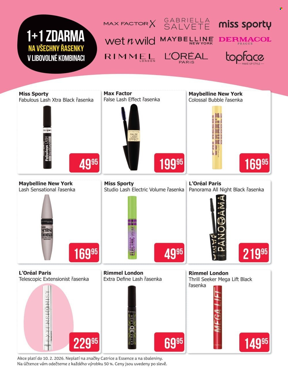 TETA DROGERIE leták - 1+1 zdarma na všechny řasenky (2026-01-31 - 2026-02-10)