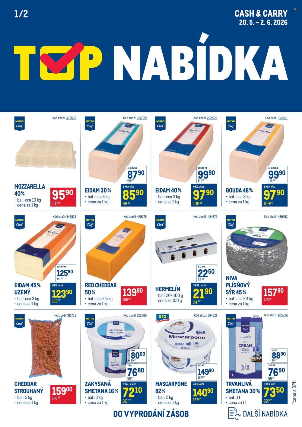 MAKRO leták - TOP mléčné výrobky (2026-05-20 - 2026-06-02)