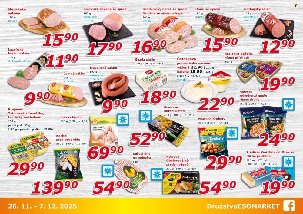 ESO MARKET leták - Od středy 26.11.2025 (2025-11-26 - 2025-12-07)